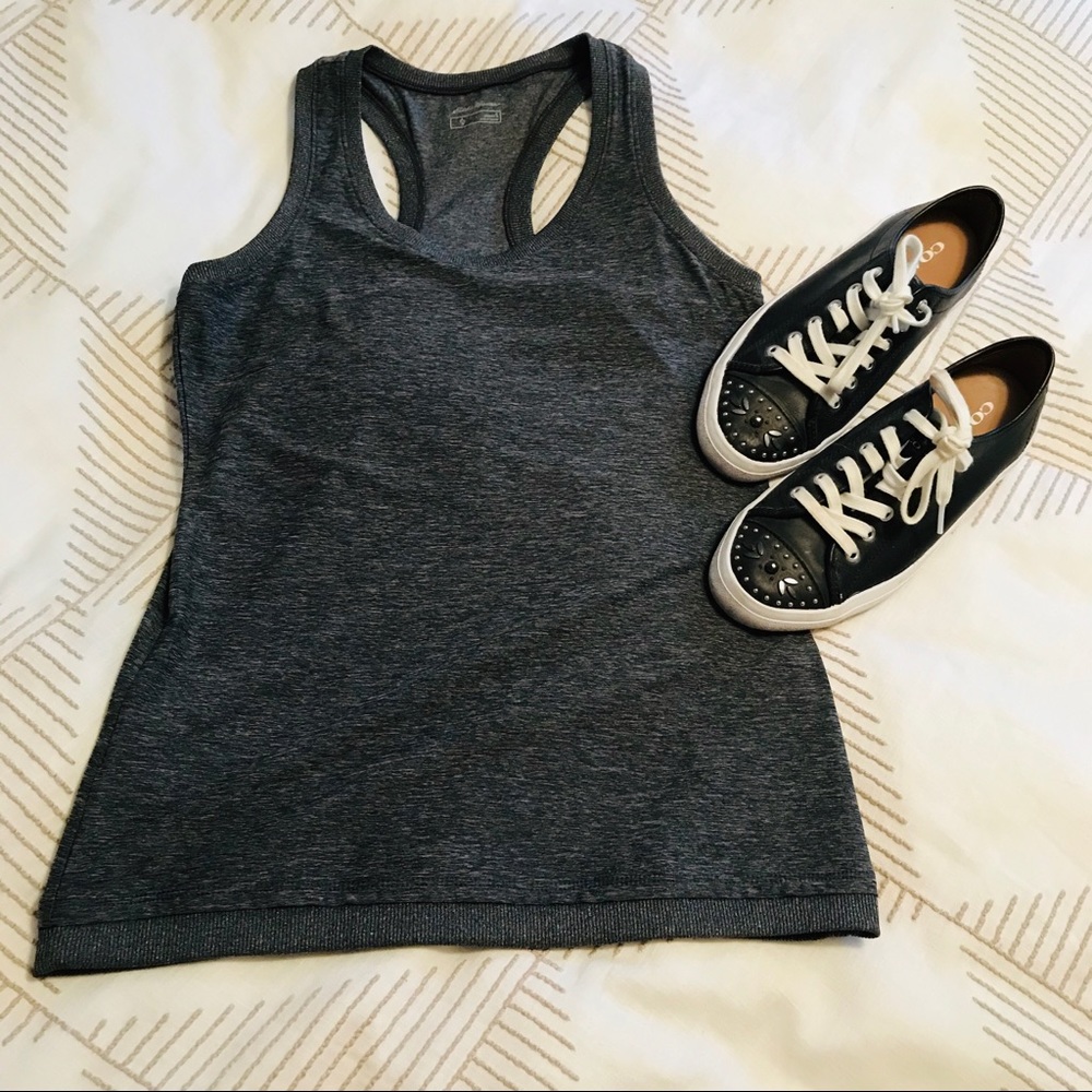 💥 Gray Racerback Tank Eddie Bauer S